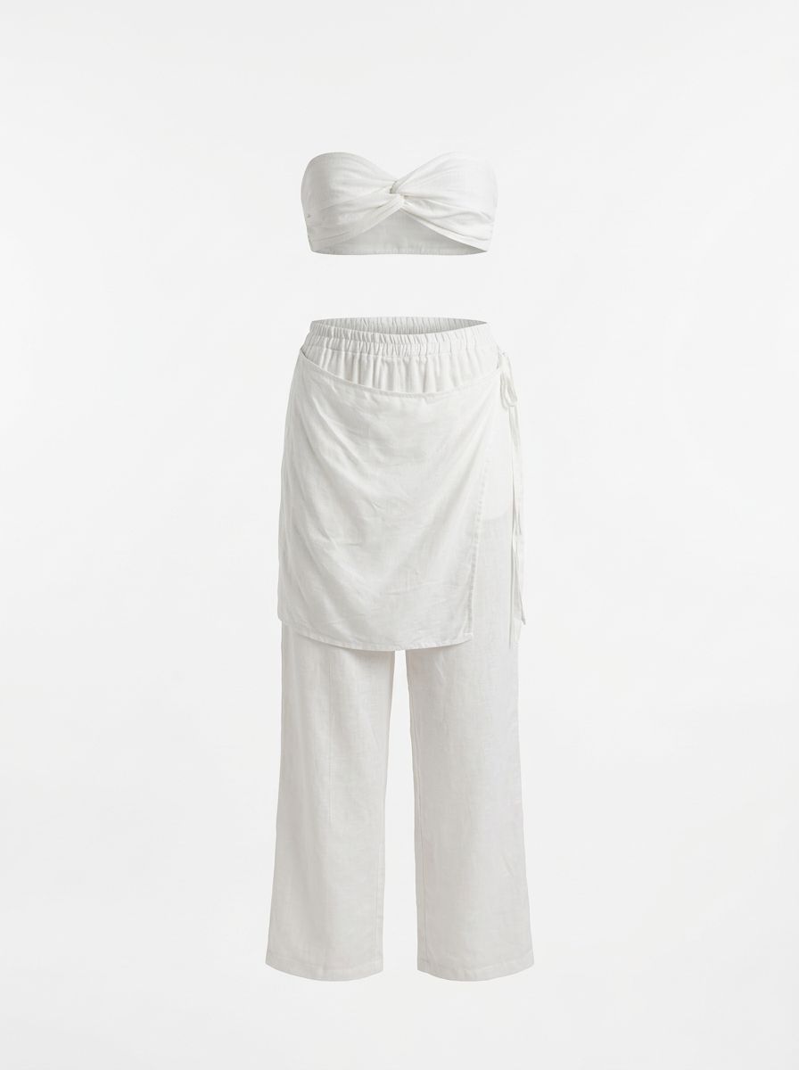 Veda Bandeau & Wrap Pants Set