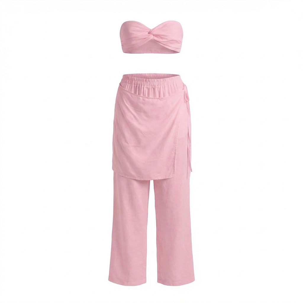 Veda Bandeau & Wrap Pants Set
